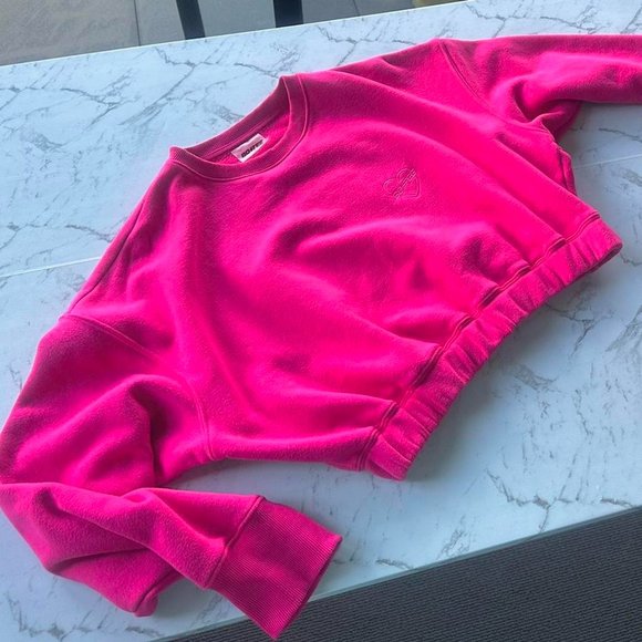 Bo and tee pink cropped sweatshirt jumper - Large (L size) - Picture 5 of 7